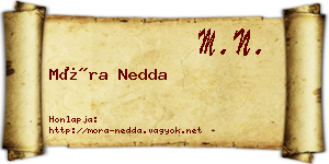 Móra Nedda névjegykártya